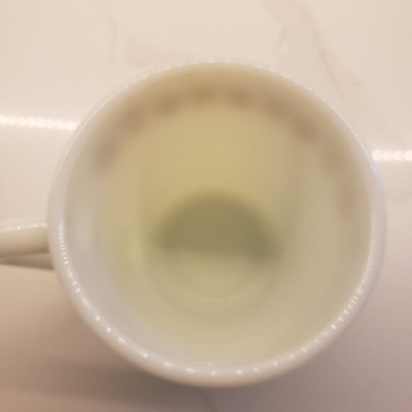 Vintage Pyrex White Golden Butterfly Around Rim Gold Coffee/Tea Cup - Picture 5 of 6